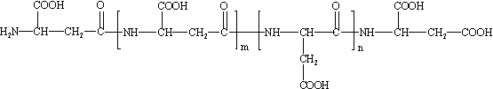 聚天冬氨酸（鈉）PASP 結構式