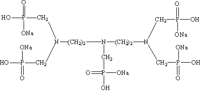 二乙烯三胺五甲叉膦酸五鈉（DTPMP•Na5）結(jié)構(gòu)式